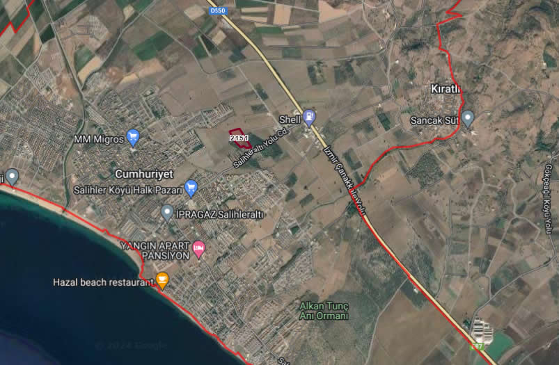 DİKİLİ SALİHLERDE İMAR İZNİ BEKLENEN YATIRIMLIK ARSA